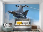 3d Usaf F-22 Raptor Wallpaper Wall Mural Peel And Stick Wallpaper 236