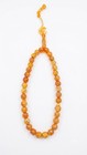 Vintage Amber Resin Prayer Beads Tasbih Misbaha Islamic Rosary 33 Beads Crescent