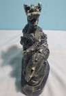 7 Inch Chinese Dragon Gray Marbled Resin Statue   Decoration   Figurine 