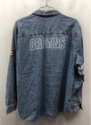 Wear By Erin Andrews Women s Cleveland Browns Nfl Denim Shirt Patches Sz Xxl