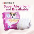 Honey Care All-absorb Disposable Female Dog Small pack Of 1   White And Blue 