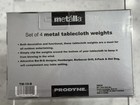 Metalla Metal Pewter Tablecloth Weights Set 4 Bbq barbecue Cookout Decor Tw-27-b