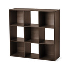 Mainstays 9 Cube Storage Organizer Bookcase Shelf Display Cabinet Wooden Closet