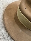 Statesman s Hat Australian Wool Felt Brown Size 58 Rising Sun Badge