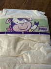 2 Vintage 2000 Pampers Baby Dry Diapers Sz 2 Plastic Backed Animal Cat Cow Prop