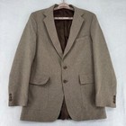 Vintage Levis Action Suit Mens 40l Tan Brown 2 Piece Blazer Trousers 33x32