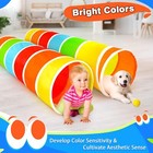 Kids Play Tunnel Tent For Toddlers  Colorful Pop Up Crawl Tunnel Toy For Baby