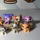 Littlest Pet Shop Lot Of 9 G7 Cat   Dog Lps - Wolf  Husky  Etc 
