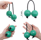 2 Pairs Aslatua Shakers Kashaka Musical Percussion Instrument African Green