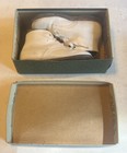 Vintage Stride Rite White Leather Baby Shoes 6 D Leather Soles 4201b 1948