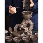 Chinese Dragon Tea Set Gongfu Lazy Teapot Made Of Ceramic Unique Gift