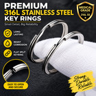 10 20 30pcs Metal Split Key Rings 25-35mm Round Keychain Rings Diy Craft Loops