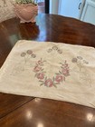 Vintage Linen Hand Embroidery Arts    Crafts Pillow Slip Vgc Mission Design