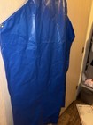 9 Qtyheavy Duty Vinyl Waterproof Apron Chemical Pvc Blue Apron 55   x35    Made Usa