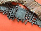 Rare Heavy Silver  Non Magnetic Antique Art Nouveau Beaded Armband Deco Flapper 