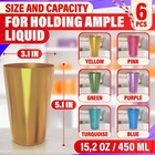 6pcs Aluminum Drinking Glasses Aluminum Tumblers Aluminum Cups 15 Oz Modern New