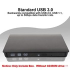 Slim External Cd Dvd Drive Usb 3 0 Disc Player Burner Writer For Laptop Pc Mac