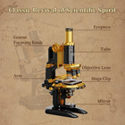 Antique Brass Microscope Building Kit For Adults - Collectible Science Model