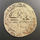 C  1575-76 Potosi Bolivia 1 Real Cob Silver Philip Ii Scarce Early Assayer M 