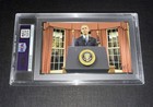 Barack Obama Signed 3x5 Custom Cut Psa Slabbed 44th Us President