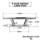 316 Stainless Steel Dock Bollard Cleat Heavy Duty Hollow Design For Boats