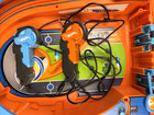 Hot Wheels Slot Car Race Track Set Carry Case 2 Controls 1 Car Orange Tested