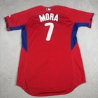 Philadelphia Phillies Game Used Jersey Red 44 Mora  7 Futures 2016 Mlb Hologram