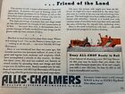 Vintage Allis Chalmers Advertising-all-crop Harvester Combine- 8  X 11 -1944
