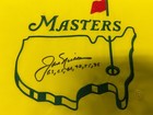 Jack Nicklaus Signed Undated Masters Golf Pin Flag Inscribed Years Won