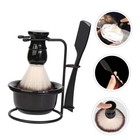 Shave Set Razor Stand Shaving Brush Cup Soap Bowl Grooming Men   s Beard Care Set