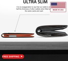 Gsoiax Slim Wallet For Men Rfid Blocking Leather Bifold Front Pocket Carbon Fibe