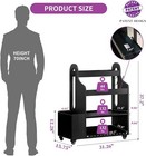 Weight Rack For Dumbbells  Home Gym Storage Rack Yoga Mat Holder With Wheels
