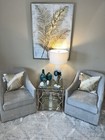 2-nwt Villa Home  Lark Gold Beaded Embroidered Luxury Decorative Pillows