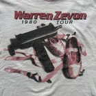 Original Vintage Warren Zevon 1980 Tour Ringer T Shirt 