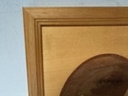 Vintage Signed Jeff Nelson Hudson River Wood Sail Boat At Sea Inlay Marquetry