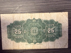 Banknote  Dominion Of Canada  25 Cents   1900