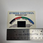 Vintage Stress Control Biofeedback Card  1989 Spc Ullico Family Of Companies