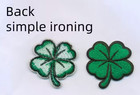 Four Leaf Clover Lucky Irish Embroidered Iron On Patch