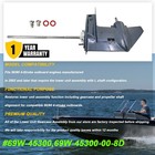 69w-45300-00-8d  20   Lower Unit Assembly For Yamaha 50hp 60hp 4-stroke Outboard