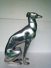 Aluminium Large Greyhound Whippet Sculpture Statue 20 Inches