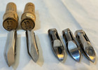 5 Vintage Boye Long Bullet Shuttle Bobbin Case W  Bobbins For Vtg Sewing Machine