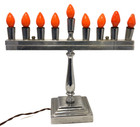 Vintage Jewish Electric Hanukkah Menorah Judaica Judaism Israel Hebrew Shiny