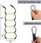 Boat Rope Ladder  5 Step Heavy Duty 400lbs Strength Rope Ladder For Inflatable B
