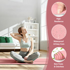 Yoga Mat 6mm Thick Tpe Non-slip Exercise Workout Mat With Strap Bag 72x24