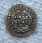 1838-o No Stars Seated Liberty Half Dime Rare Key Date Damaged Hole Filler
