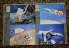 Bhutan  Mint Cpl  Set  4   3-d Issue  apollo 11 Mission To The Moon   Mnh 1969