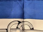 Hermes Carre 90 Cliquetis Silk Scarf Blue Authentic Rare Genuine Vintage