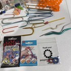 Large Knitting   Crochet Lot Needles Notions Tools Pattern Holder Mixed Bundle
