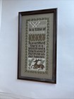 Completed Prairie Schooler Cross Stitch Sampler Winter Is A Time Of Promise Deer
