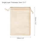 6 Pack Canvas Coin Money Sack Bags Bank Coin Deposit Sacks With Drawstring
